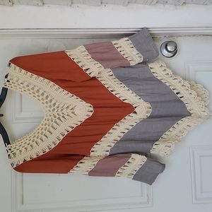 3/$30 Boho Long Sleeve Top